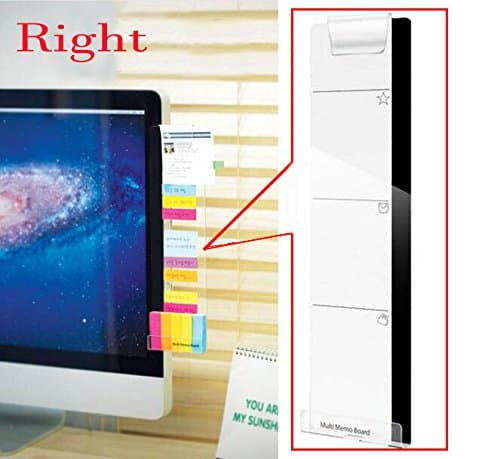 Computer PC Monitors Screen Acrylic Message Boards Affix Memo Right Side