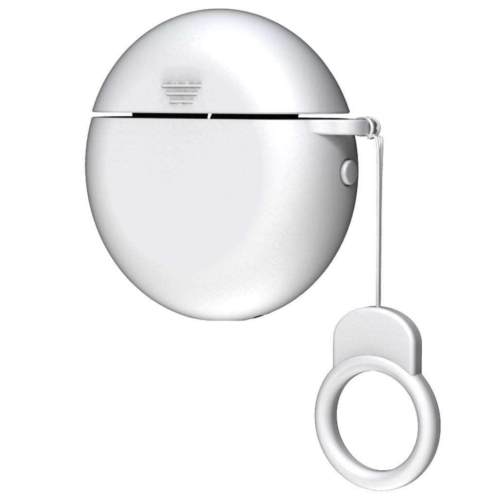 Samury Case Compatible with Hua wei Freebuds 3 Wireless Charging Case Silicone Protective Case with Ring Holder Compatible with Huawei Freebuds 3 (2019) (White)