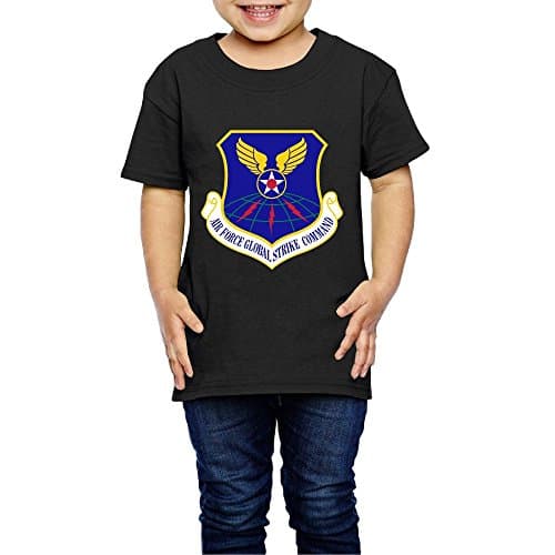 Air Force Global Strike Command 100% Cotton Short Sleeve T-shirts For Unisex Childrens/Kids (2-6 Years)