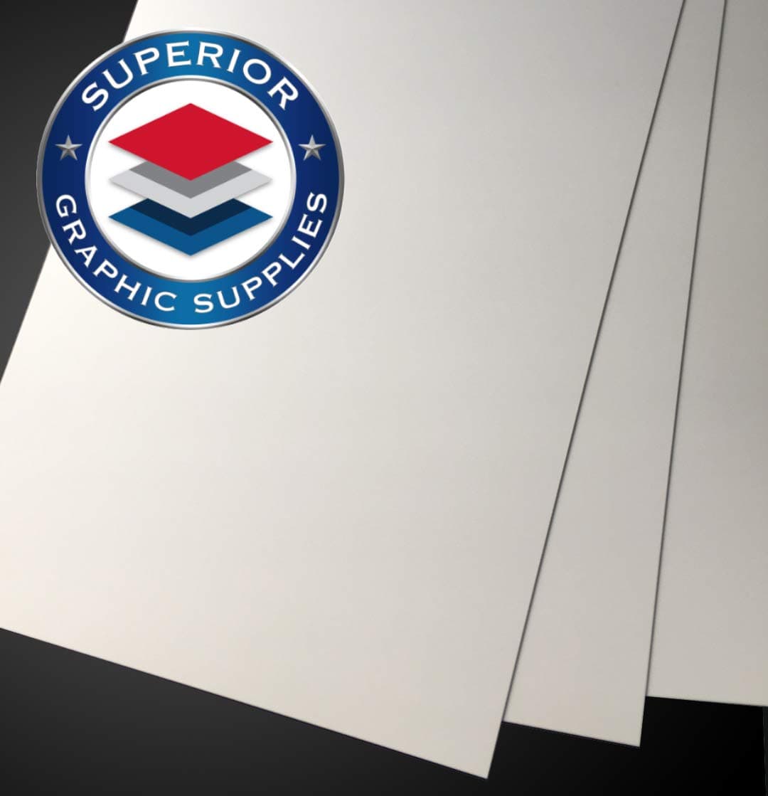 Polystyrene White Opaque Screen Grade Plastic Sheet 48 Inches X 96 Inches 30mil / 0.030” Thickness- 1 Sheet by Superior Graphic Supplies