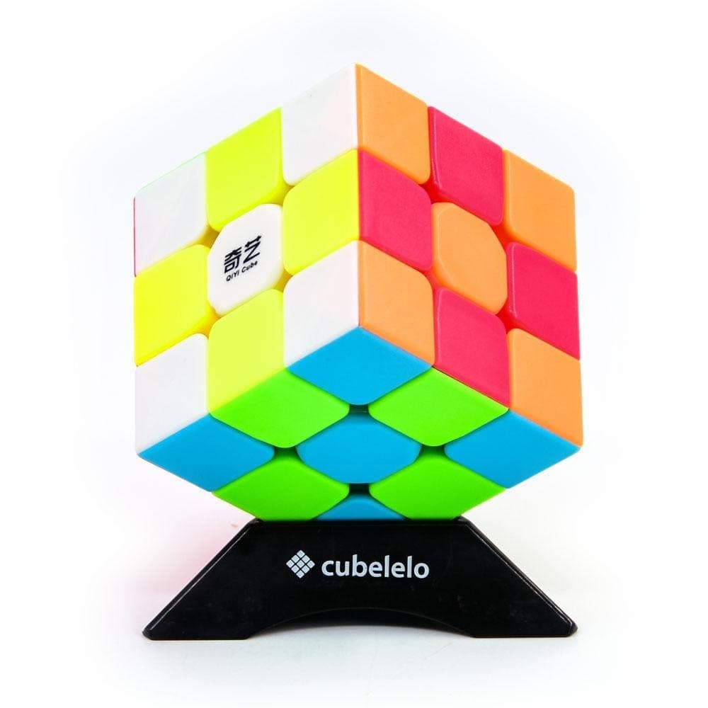 cubelelo QiYi Warrior [W] 3x3 Stickerless Speedcube 3x3 Magic Cube Budget Cube Frosted Surface Feel Magic Toy