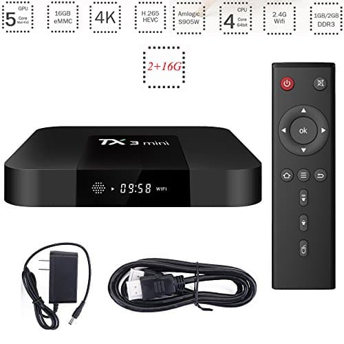 TX3 MINI Android Tv Box, Android 7.1 Smart TV Box, Quad Core 2GB/16GB 4k Ultra HD Smart Streaming Media Players by YTAT