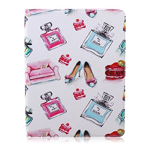 iPad 2 Case, iPad 3 Case, iPad 4 Case, Art Color Painting Design PU Leather Flip Folio Wallet Cover Case for Apple iPad 2 3 4 with Card Slot Kickstand ( Color : Perfume bottle )