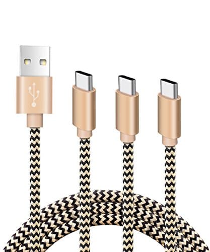 Type C Charger Cable Nylon Braided Cable Fast Charger with Reversible Connector for Google LG G5 V20,Huawei P9