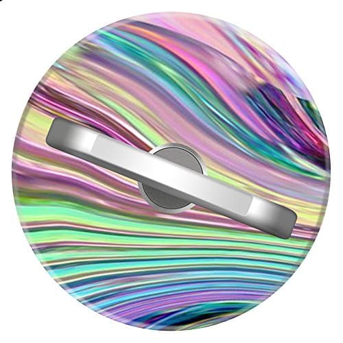 XIMALAYA Multi-Function 360 Degree Rotating Ring Stand Grip Mounts, Phone Holder For Any Smartphones, iPhone or Tablets-(Iridescent)