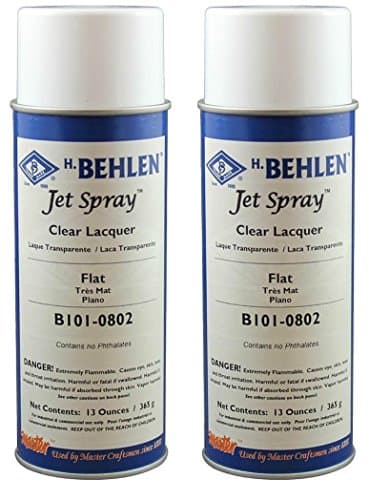 Behlen Jet Spray Clear Lacquer - Flat 2 cans