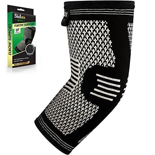 Elbow Brace Compression Sleeve - Arm Support for Tendonitis, Golf, Bowling, Tennis, Weightlift - Reduce Pain and Promotes Recovery!