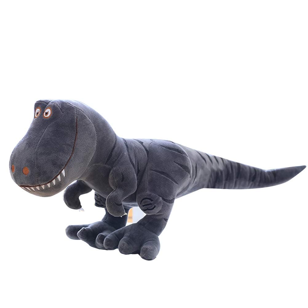 BSTOB Simulation Large Dinosaur Plush Toy, 40cm Simulation Large Dinosaur Plush Toy Animal Dinosaur Tyrannosaurus Dragon Doll Boy Toys gray