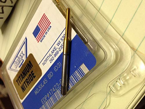 M2.5 X .45 D3 TiN Coated Thread Forming Bottom TAP