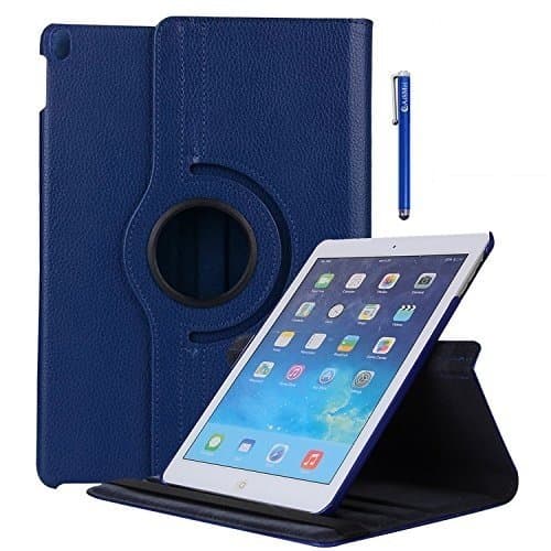 iPad Pro 10.5 Case - 360 Degree Rotating Stand Protective Cover with Meijie Sleep / Wake Feature for Apple iPad Pro 10.5-Inch 2017 Model A1701/A1709 Retina Display (Navy Blue)