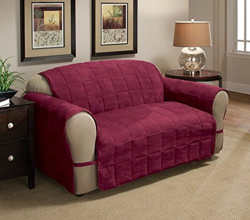 Innovative Textile Solutions Ultimate Sofa Protector Burgundy