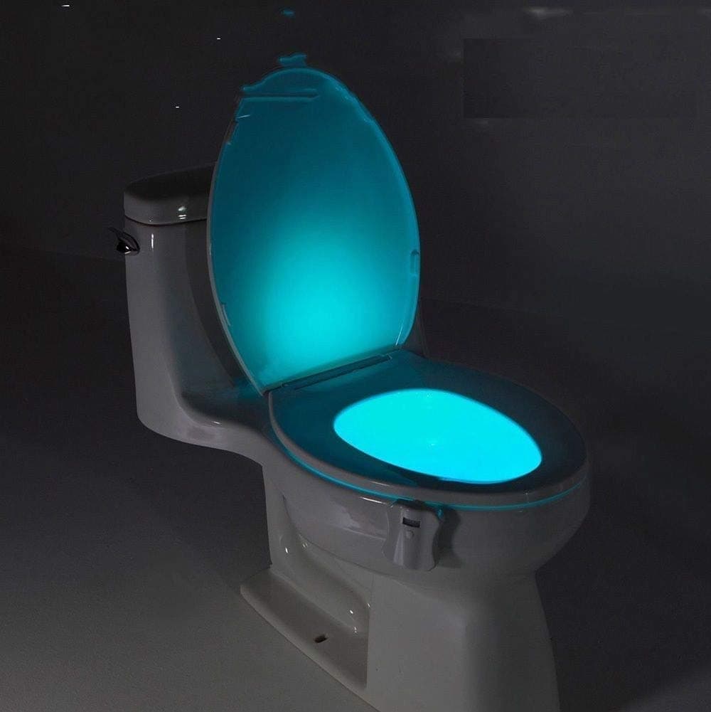 Dhruv Star®Star 8 Colour LED Light with Motion Sensor Activated Glow for Toilet Bathroom Bowl (Multicolour)