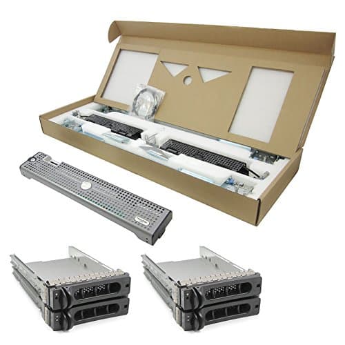 Dell PowerEdge 2950 Gen III Bundle includes Rails Kit, Front Bezel, and 4 x 3.5" Drive caddies (Certified Refurbished)