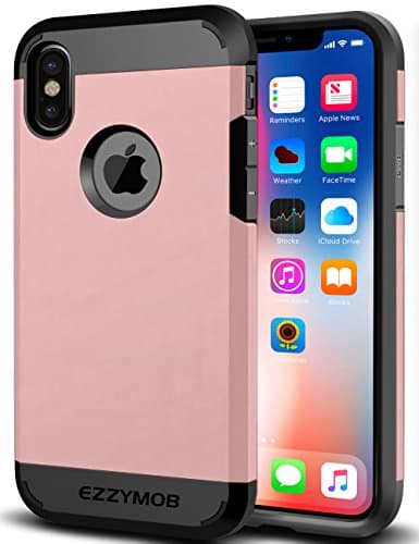 EZZYMOB iPhone X/XS Case, iPhone XS Max Case, iPhone XR Case [Ultra Hybrid] [Extreme Protection][Air Cushion Technology] Armor Case for Apple iPhone X series, [Anti-Scratch] [Shock Absorption]