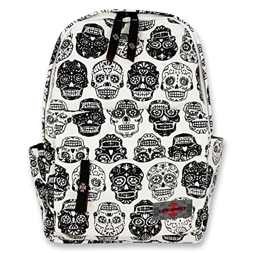 Backpack for Kids Made with Canvas Material in Skull Print