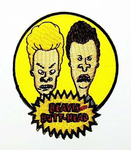 Beavis butt head logo Sew Iron on Embroidered