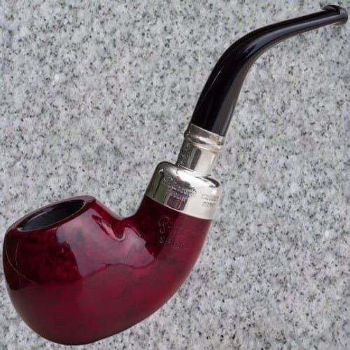 Peterson Pipe: Red Silver Spigot (XL02) Fishtail