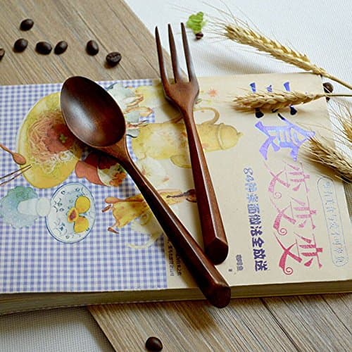 2015 Bento Lunch Box Lancheira Exquisite Dinnerware Sets Eco-friendly Tableware Wood Japanese Cherry Wooden Spoon And Fork 1 Set