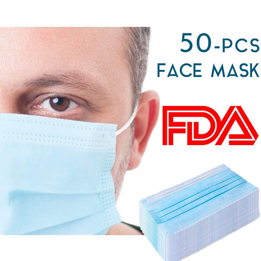 50 Pcs 3 Layer Anti Dust Disposable Marsk