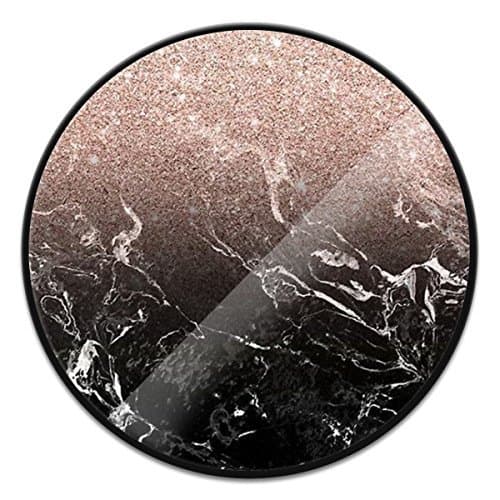 Expanding Stand Pop Grip Mount Holder Sockets for iPhone,Note 8,Smartphones and Tablets - Rose Gold Black Marble Black