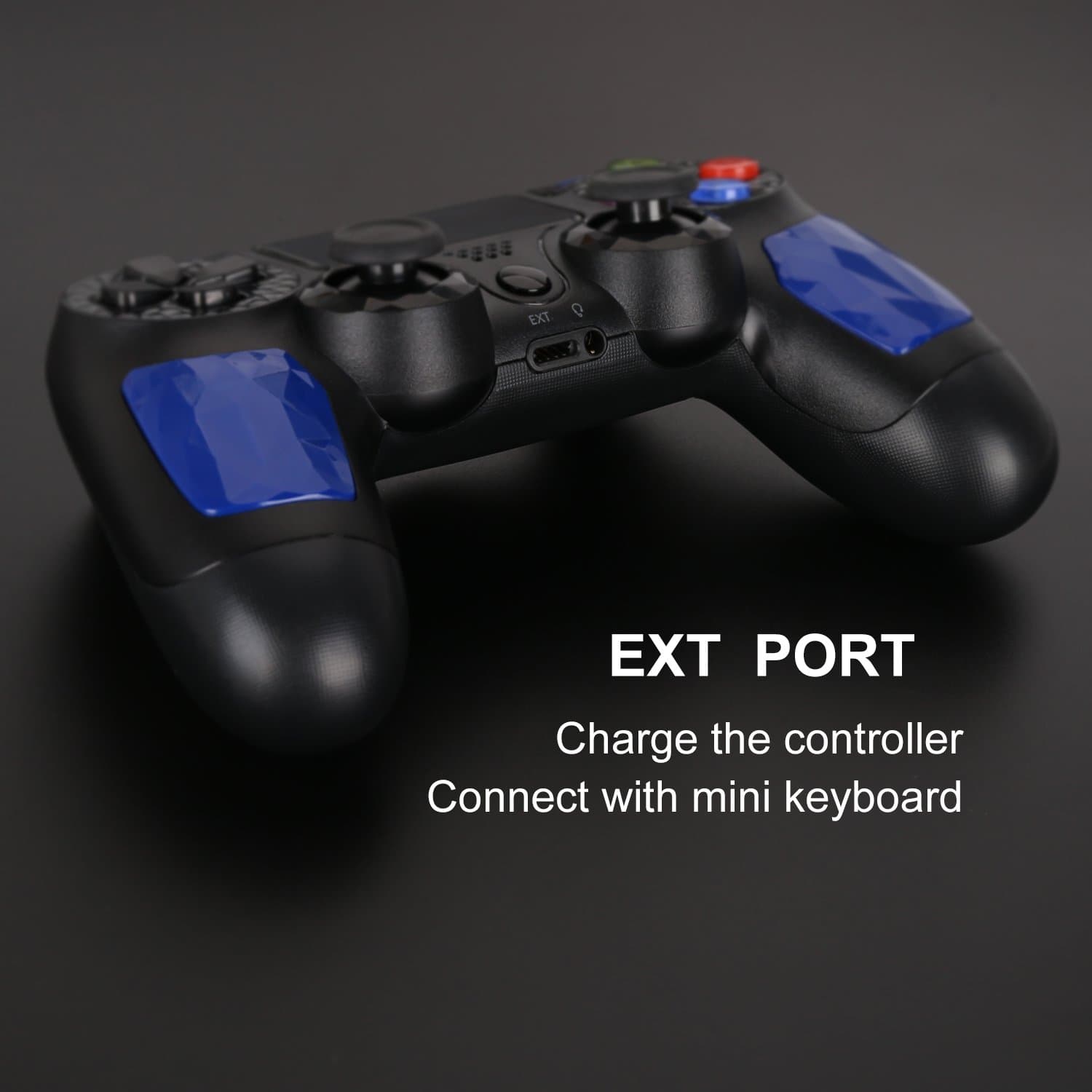 PS4 Controller - Dual Shock 4 Wireless Controller for Playstation 5 - Joystick with Sixaxis, Bluetooth, Super Power, Micro USB- AUGEX Moon