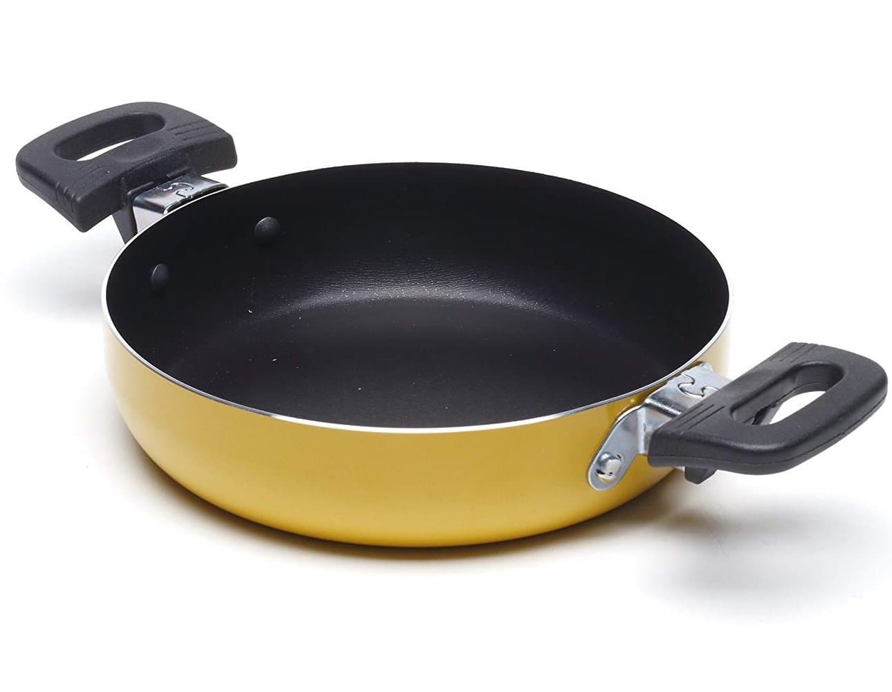 Frying Pan with 2 Handles Non Stick Serving Roasting deep Skillet - 16cm Starter Set