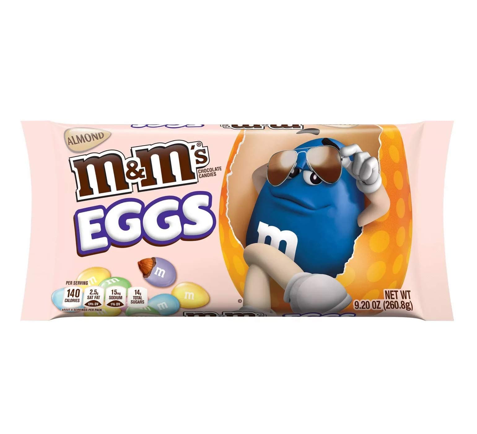Almond Easter Egg M&M's - 9.2oz Spring Edition Bag of Chocolate Candies - American M&Ms