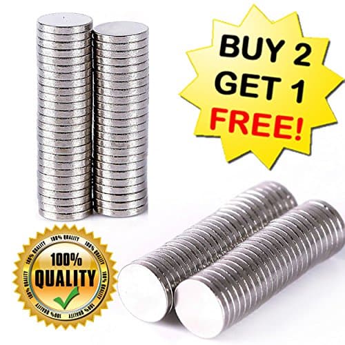 (BUY 2 GET 1 FREE) 100pcs/1pack Multi-Use Refrigerator Magnets, Office Magnets, Refrigerator Magnets, Whiteboard, Map, Magnetic Pins, Sliver, SIZE 6MM x 1MM