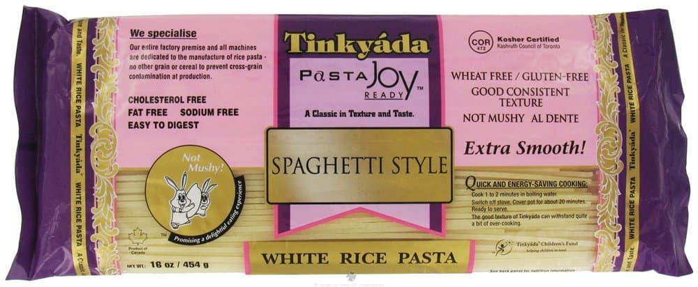 Tinkyada, White Rice Pasta, Spaghetti Style, 16 oz (Pack of 2)