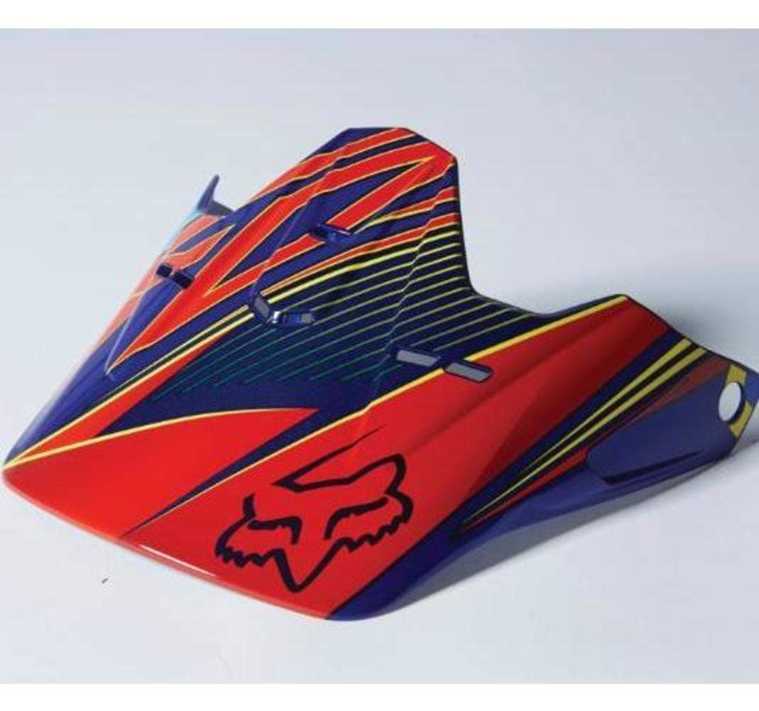 Fox Racing 2014 YTH V1 RADEON HLMT VISOR [BLU] NS BLU No Size 09415-002-NS