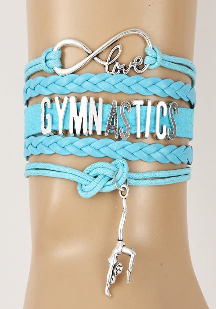 Infinity Love Gymnastics Leather Bracelet & bangle