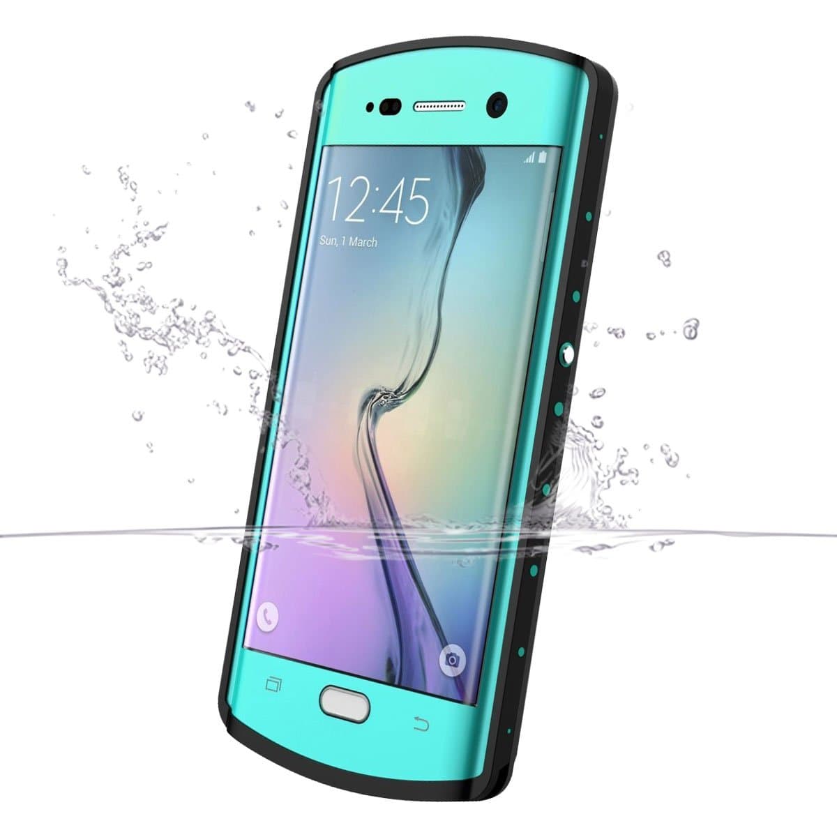 S6 Edge Plus Waterproof Case, iThrough 6.6ft Galaxy S6 Edge Plus Underwater Stand Case, Dust Proof, Shock Proof Case, Heavy Duty Protective Cover for Samsung Galaxy S6 Plus Edge, 5.7 Inches (Blue)