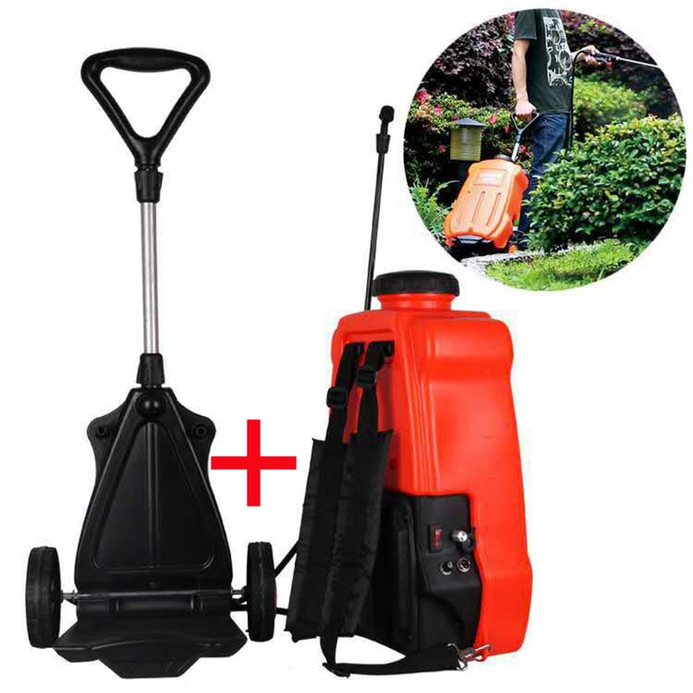 Sprayer Knapsack / 16L, Removable Trolley Electric Sprayer Can Work Continuously for 5 Hours, 4 Spray Modes for Farm, Home, Street And Garden Sprayer
