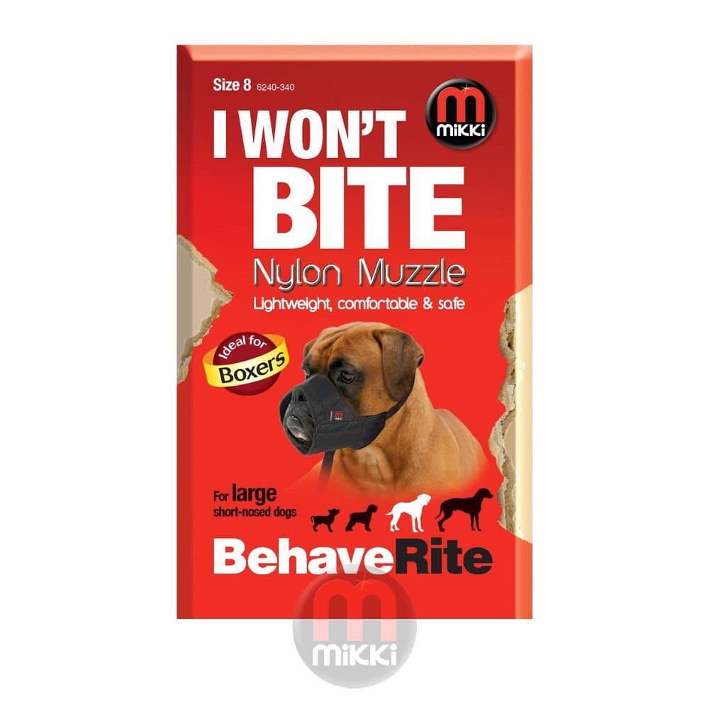 Mikki BehaveRite Size 8 Nylon Muzzle