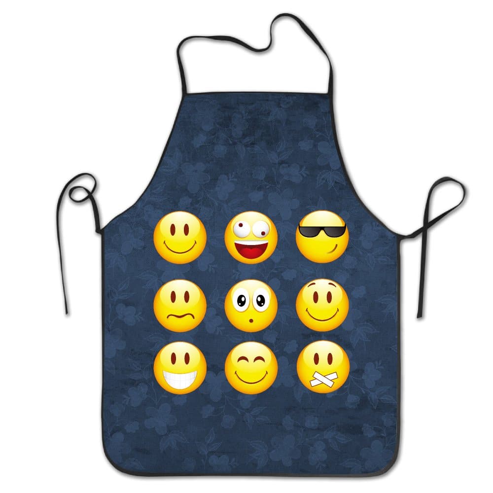 Smiley Emoticons BBQ Kitchen Cooking Apron