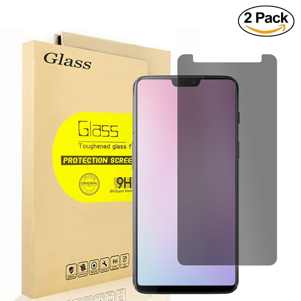 [2-Pack] Aolander Privacy Screen Protector,[Anti Spy 9H] [Anti-Fingerprint] Tempered Glass, Edge to Edge Screen Protector for oneplus 6