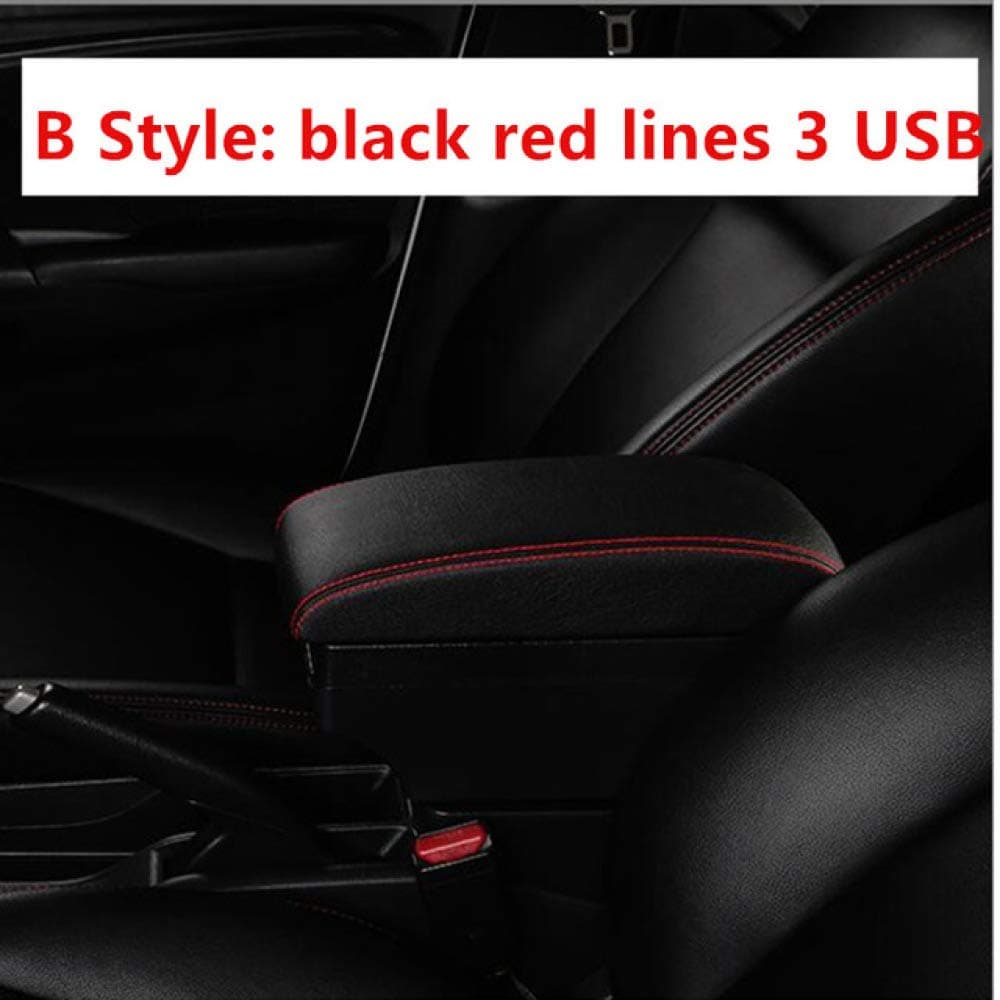 LILIGUAN Armrest box Central Storage Box modification accessories, Fit for Ford Focus 3 2013 2014
