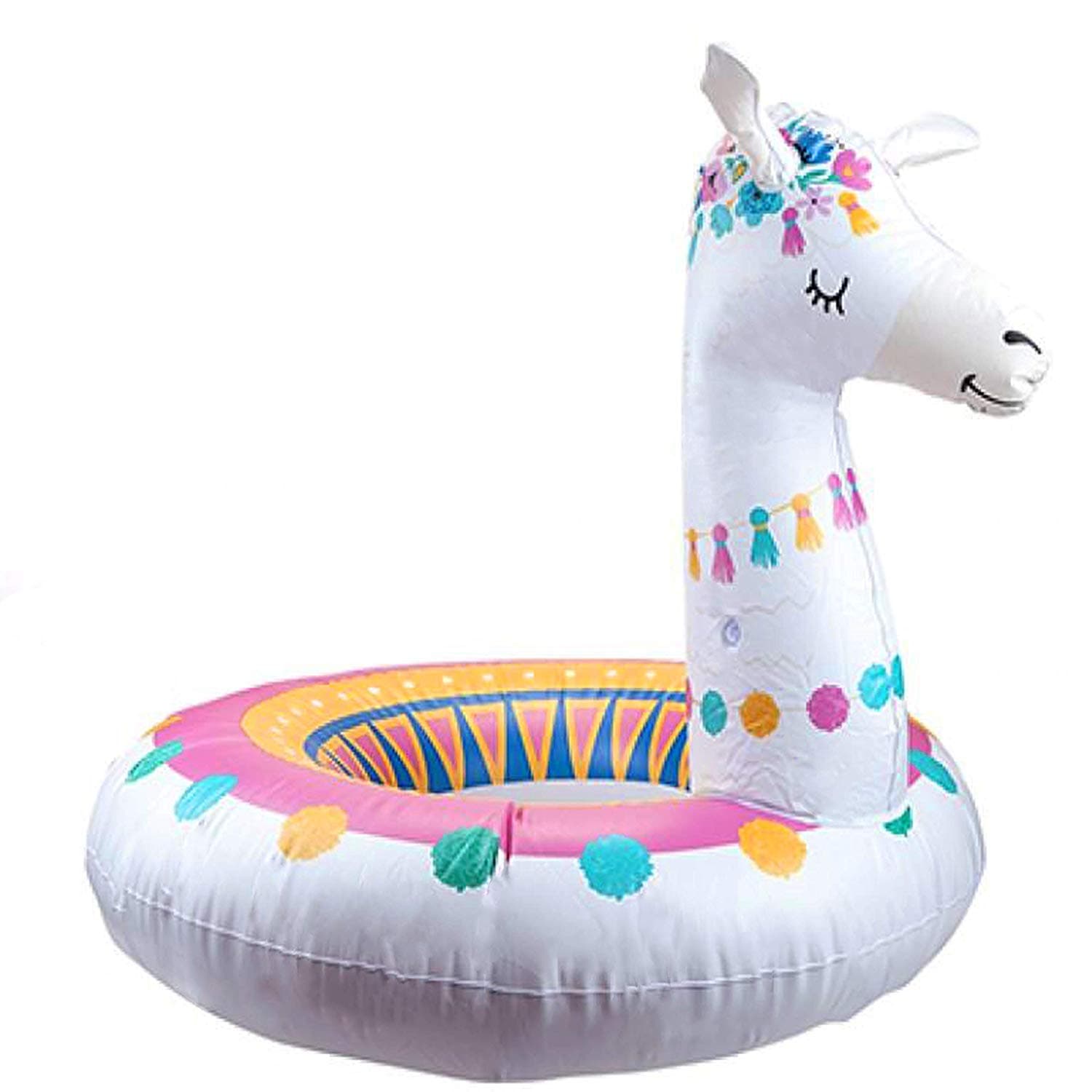 Swan household  ® - Inflatable Float with different types - Swim Ring Inflatable Float Beach Pool (Llama)