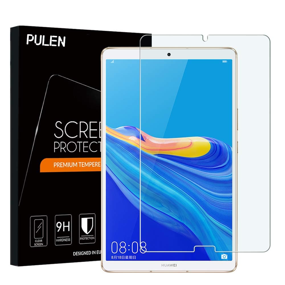 [2-Pack] PULEN for Huawei MediaPad M6 Screen Protector 8.4'',HD Clear Anti-Scratch Bubble Free 9H Hardness Tempered Glass for Huawei MediaPad M6 (8.4 Inch)