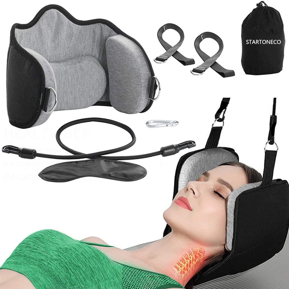 STARTONECO Head Hammock| Hammock for Neck - Cervical Traction Device for Neck Pain Relief, Relieve Stress, Relax & Reduce Stiffness for Neck and Shoulders