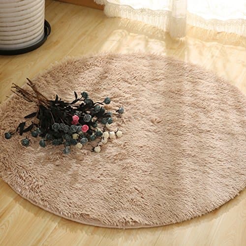 NRQU Door mat,Gate pad,Rug.Circular carpet,Solid color,Simple,Wool mat,Bedroom,Study table,Foot mat hanging chair,Hanging basket computer transfer cushion-D diametro80cm(31inch)