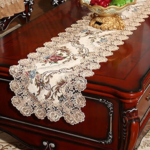table runner tea table bed runner fabrics european style lace upscale luxury dining table flag the tablecloth bed flag tablecloth -B 35x240cm(14x94inch)