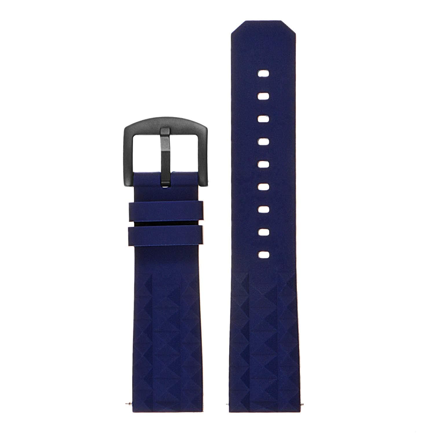 Super Waffle Silicone Rubber Quick Release Dive Watch Band Strap - Choose Your Color - 20mm 22mm
