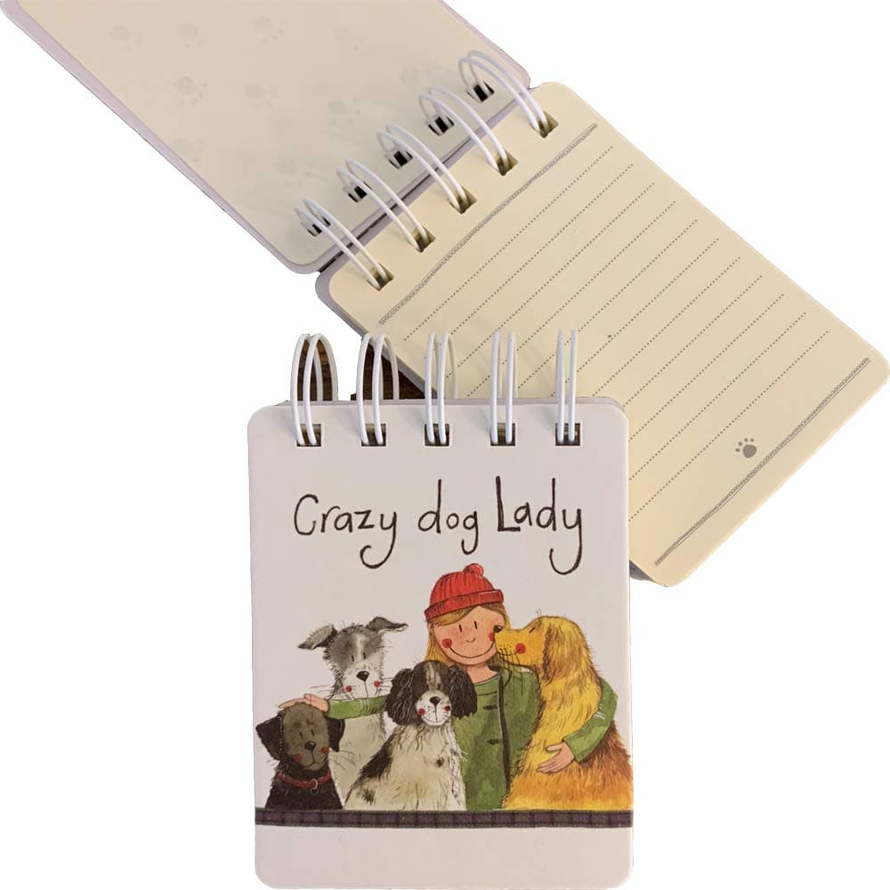Alex ClarkCrazy Dog Lady Small Spiral Notepad