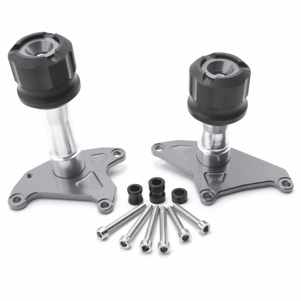 Motorcycle CNC Frame Slider Crash Pad Falling Protector Protection for Grom MSX125 MSX 125 MSX125 SF 2013-2018(Titanium)