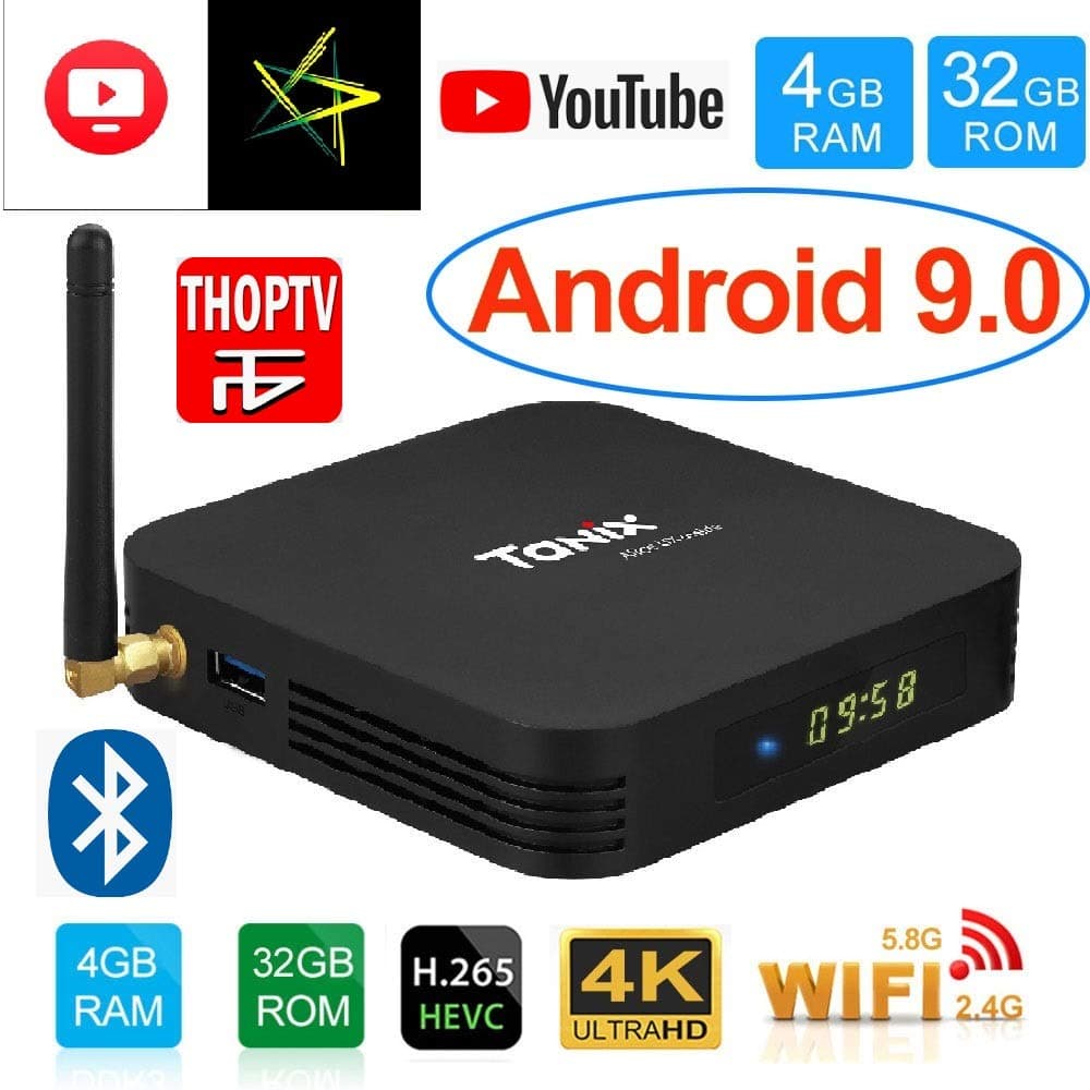X96 Android Box Tanix TX6 4GB RAM 32GB Android Box for TV, JIO TV HotStar Netflix YouTube Miracast & More, 2.4G/5GHz Dual WiFi BT Smart Android TV Box 4K