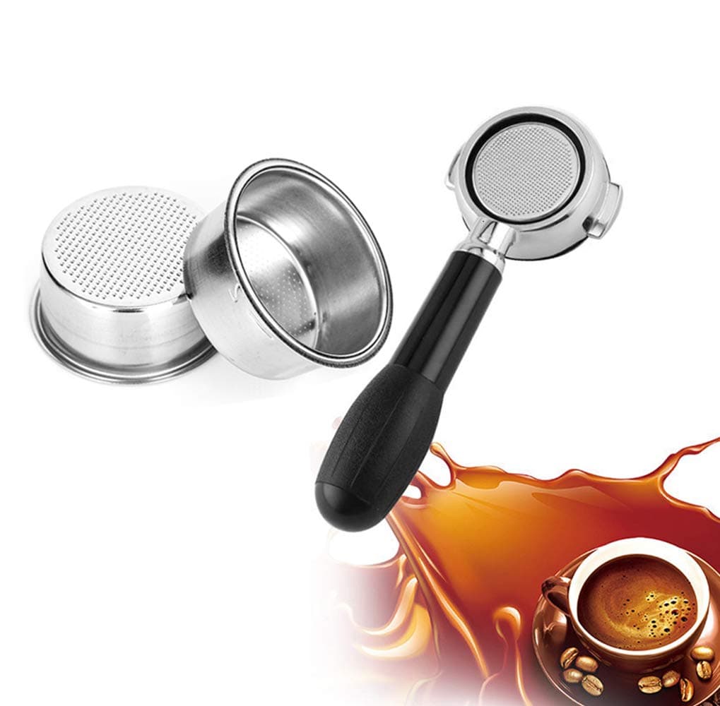 Rolin Roly 2 Filter Basket Non Pressurized Coffee Filter Reusable Stainless Steel Coffee Filter Cup Espresso Filter Machine Accessories 51mm Silver