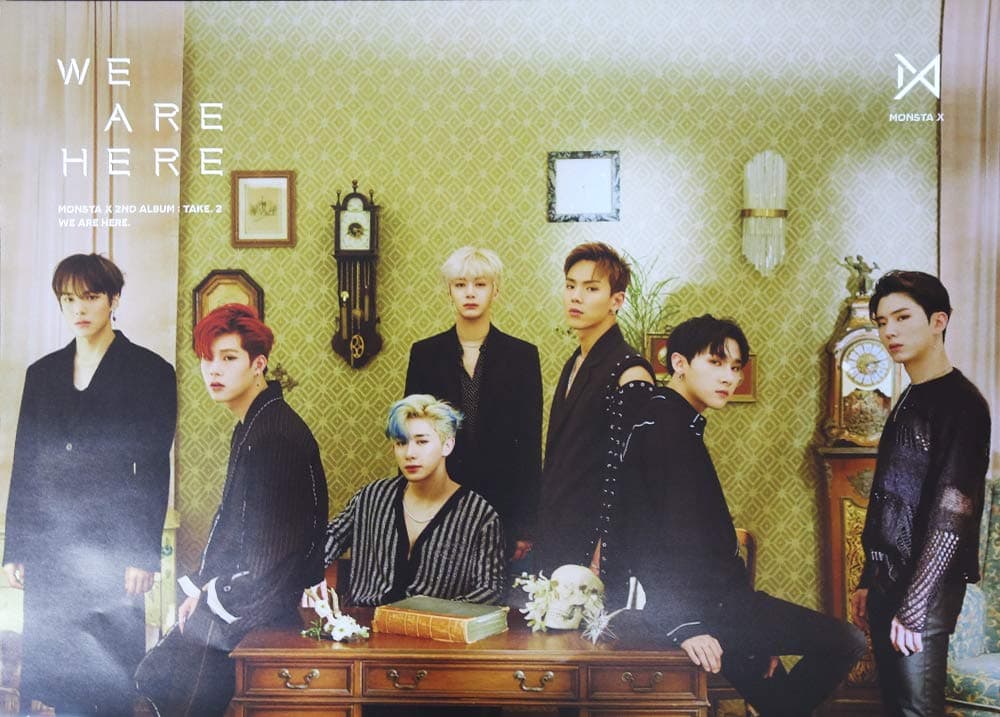 Monsta X - We Are Here (Vol.2 Take.2) [Type - C] OFFICIAL POSTER Tube Case 23 X 16.5 Inches