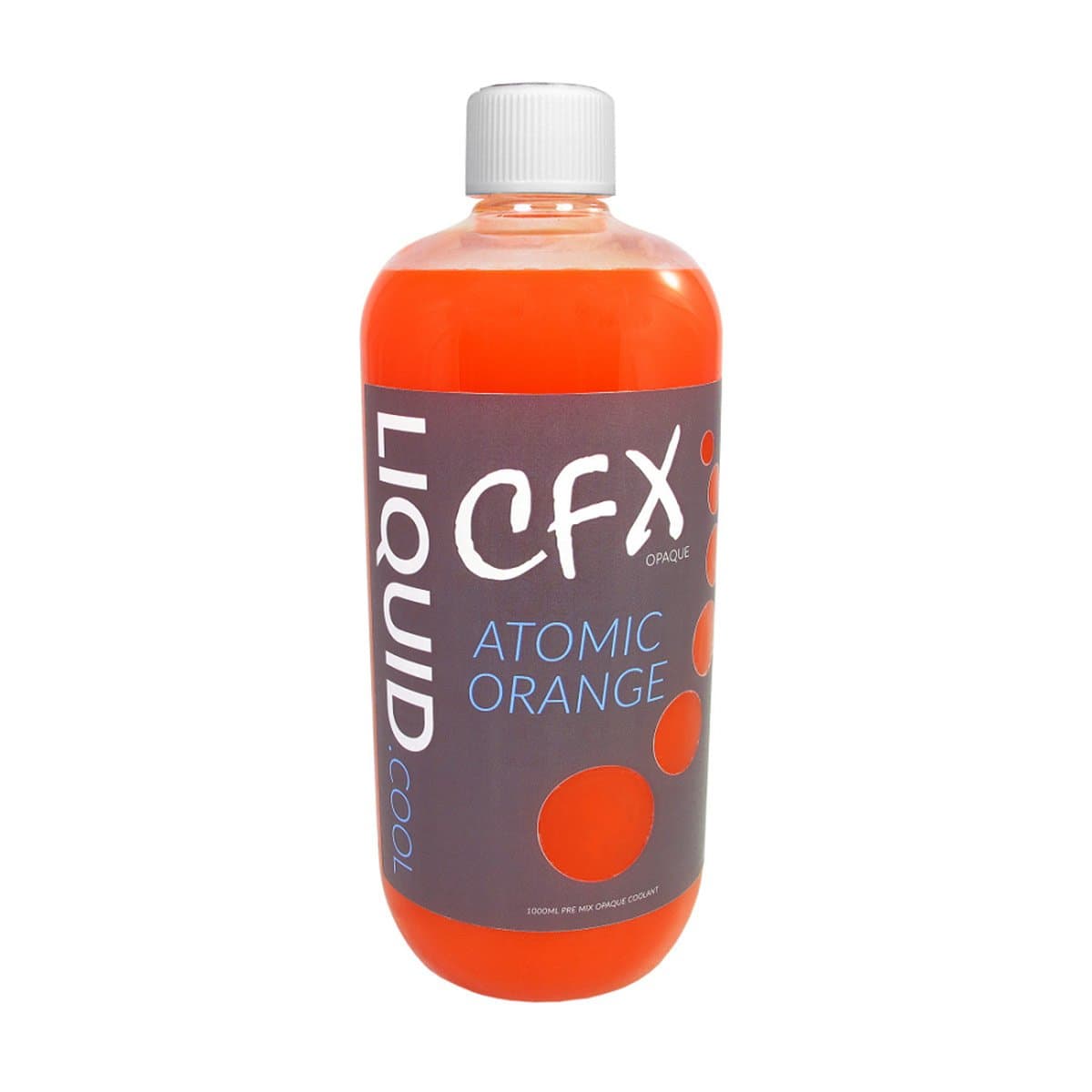 Liquid Cool 1000 ml CFX Pre Mix Opaque Performance Coolant - Atomic Orange