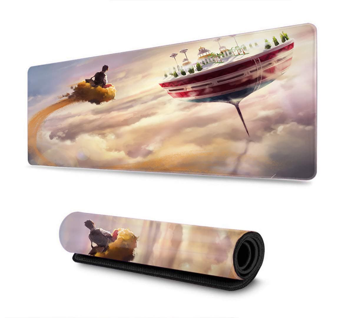 Professional Gaming Mouse Pad Mousepad Stitched Edges for PC Computer Laptop forBall Dragon z Kakarot Super Z Son Goku Mousepad(15.8x35.5x0.2 in)